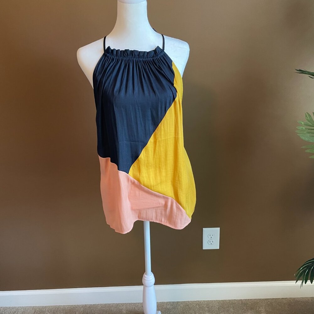 LOFT Tank top with geometric coloring